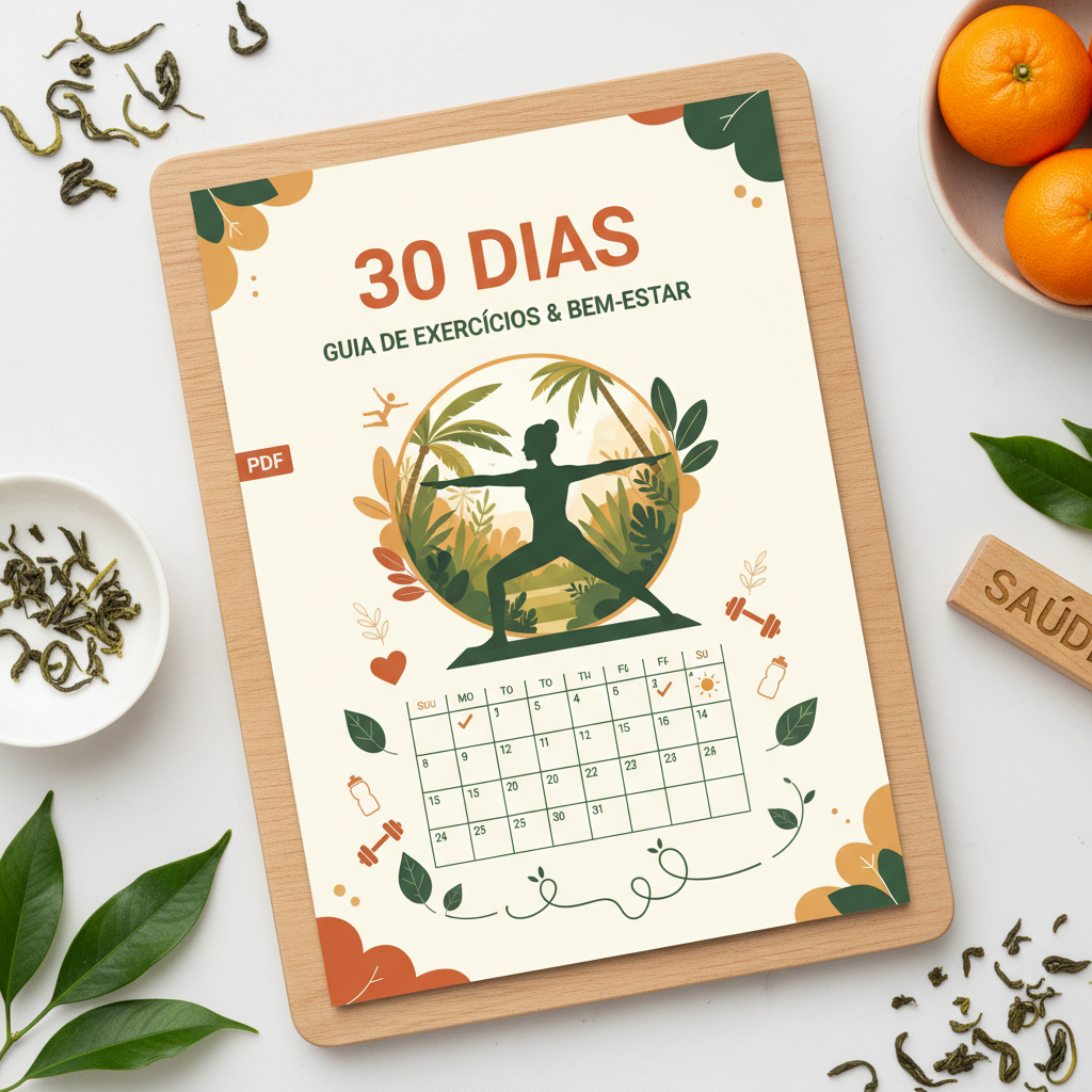 Exercícios Diários para Saúde e Bem-Estar em 30 Dias
