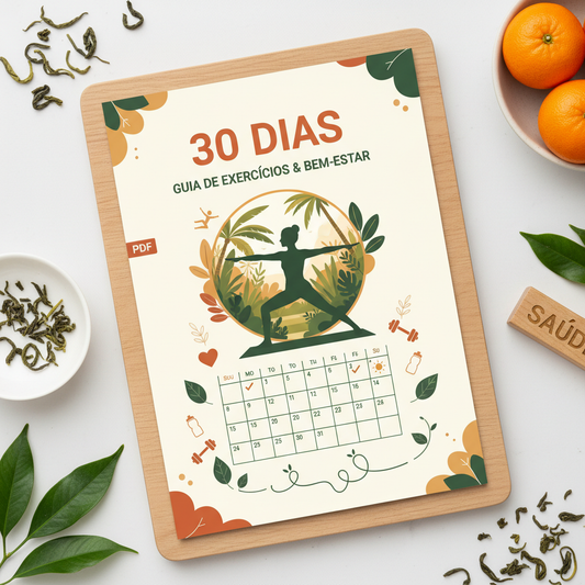 Exercícios Diários para Saúde e Bem-Estar em 30 Dias